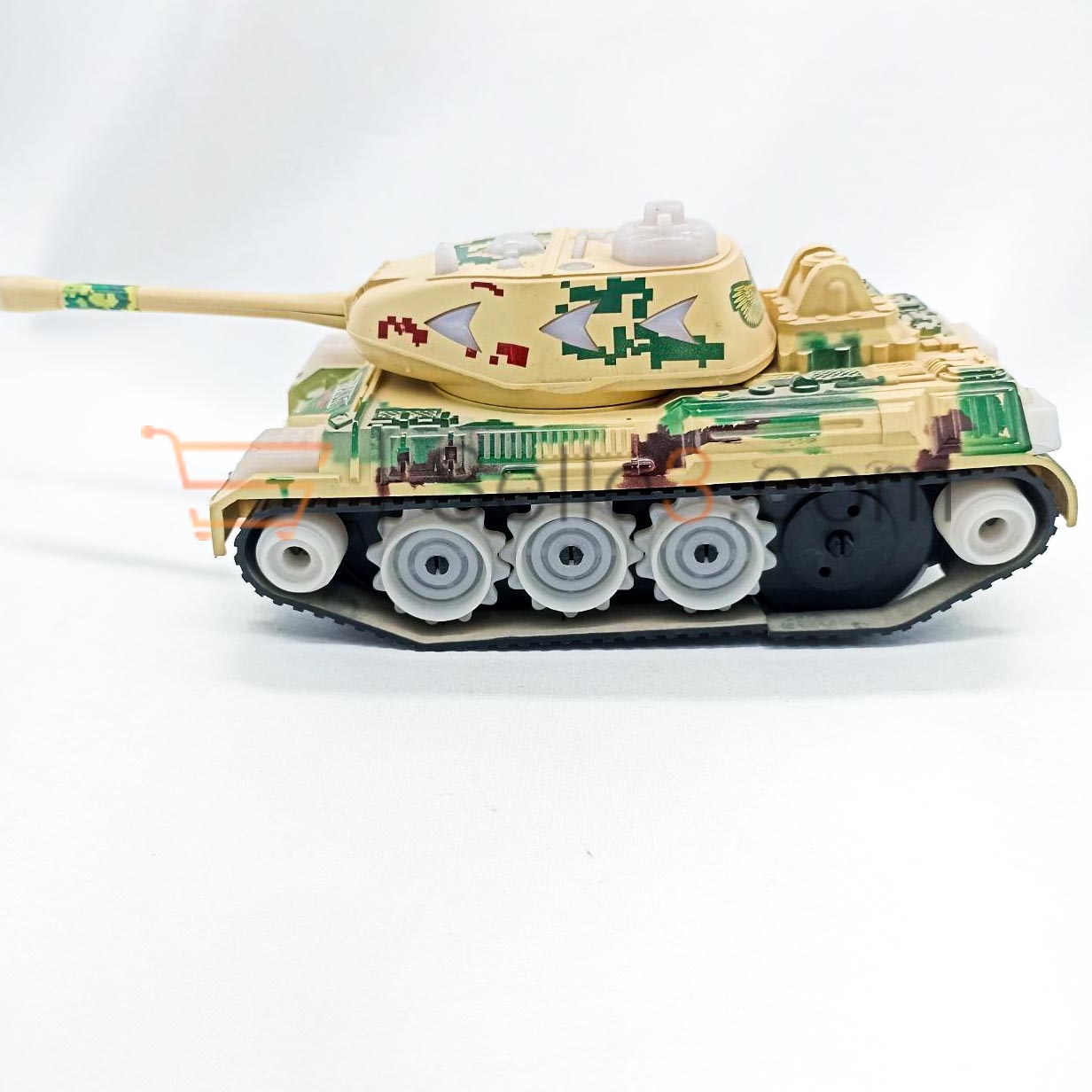 5 × دبابة لعبة مضيئة Tank Model Car Toy