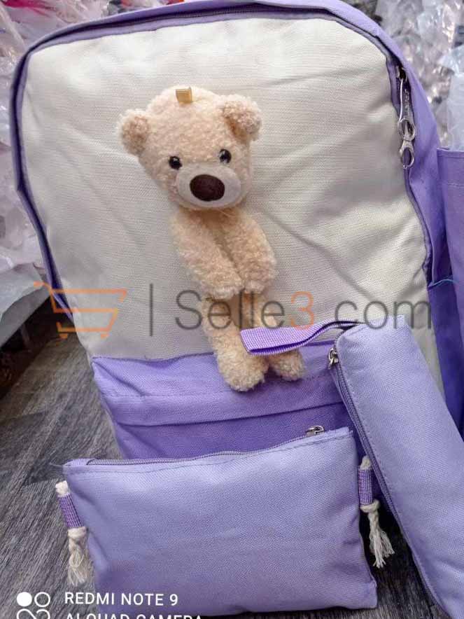 محفظة ظهر 4 قطع  Cartable Sac-à-dos Backpack 4pieces