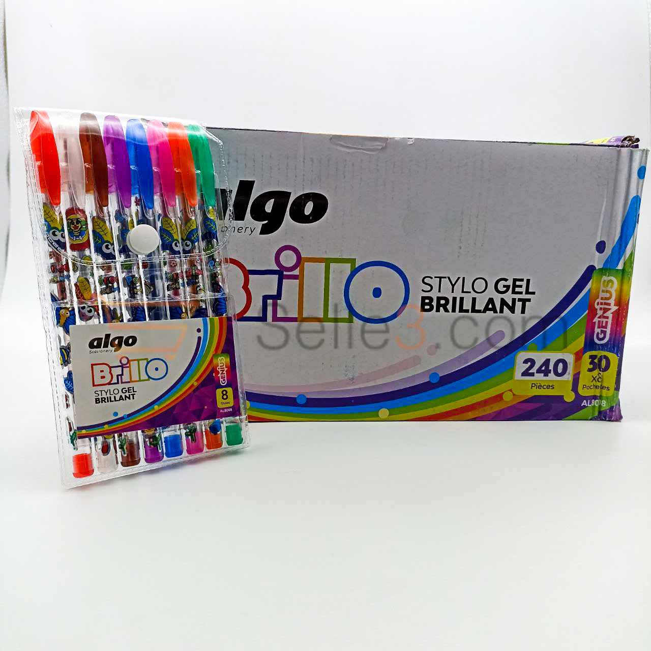 Stylo gel algo 8008 8 pcs