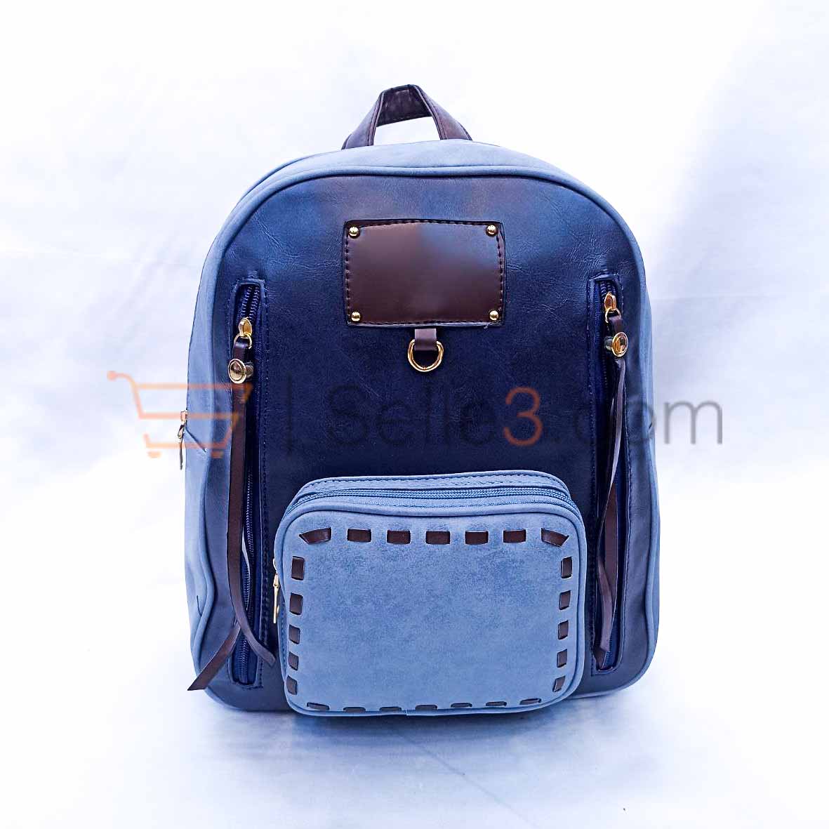 محفظة جلد cartable cuir sac a dos