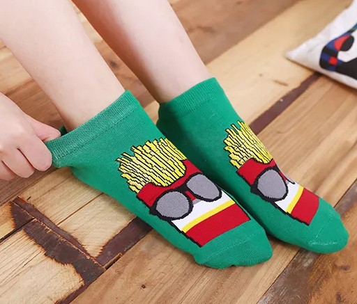 Socks chaussettes fritte hamburger