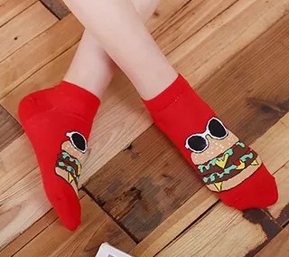 Socks chaussettes fritte hamburger