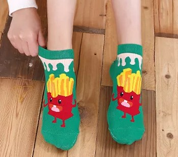 Socks chaussettes fritte hamburger