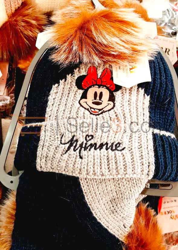 Cache-nez et bonnet Minnie mouse