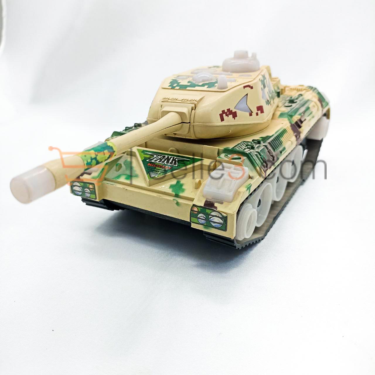 5 × دبابة لعبة مضيئة Tank Model Car Toy