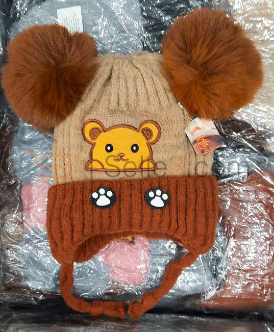 Bonnet enfants ours bear