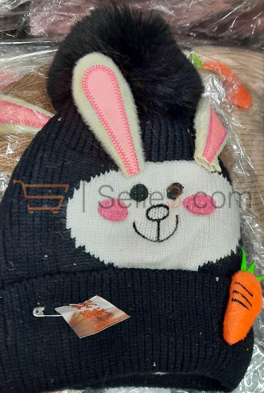 Bonnet enfants lapin carrot